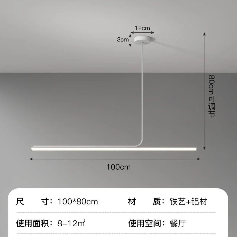 Minimalist Iron Pendant Light for Dining Room