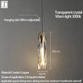 Luxury Crystal Glass Pendant Light for Dining Room