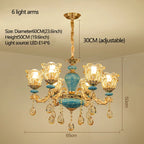 European Ceramic Chandelier Luxury Hall Light