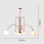 Nordic Minimalist Pendant Light for Living Room Restaurant Lamp Cafe Clothing Store Art Black Gold Red Chandelier