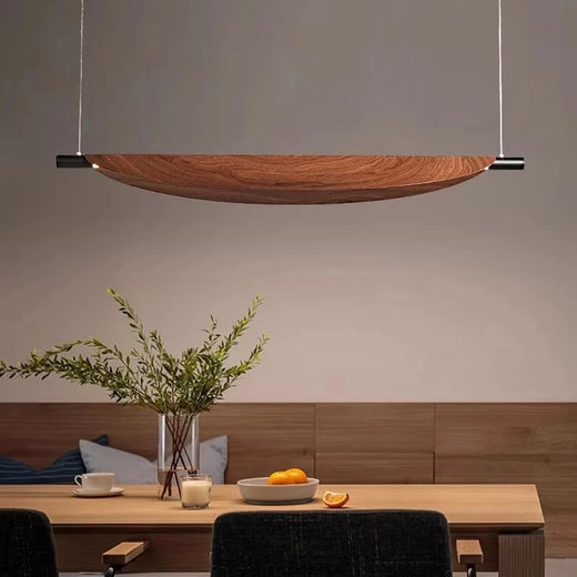 Minimalist Wood Hanging Pendant Light for Dining Room