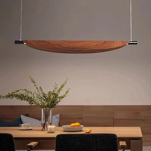Minimalist Wood Hanging Pendant Light for Dining Room