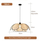 Nordic Fabric Pendant Light with 3 Color Temperature