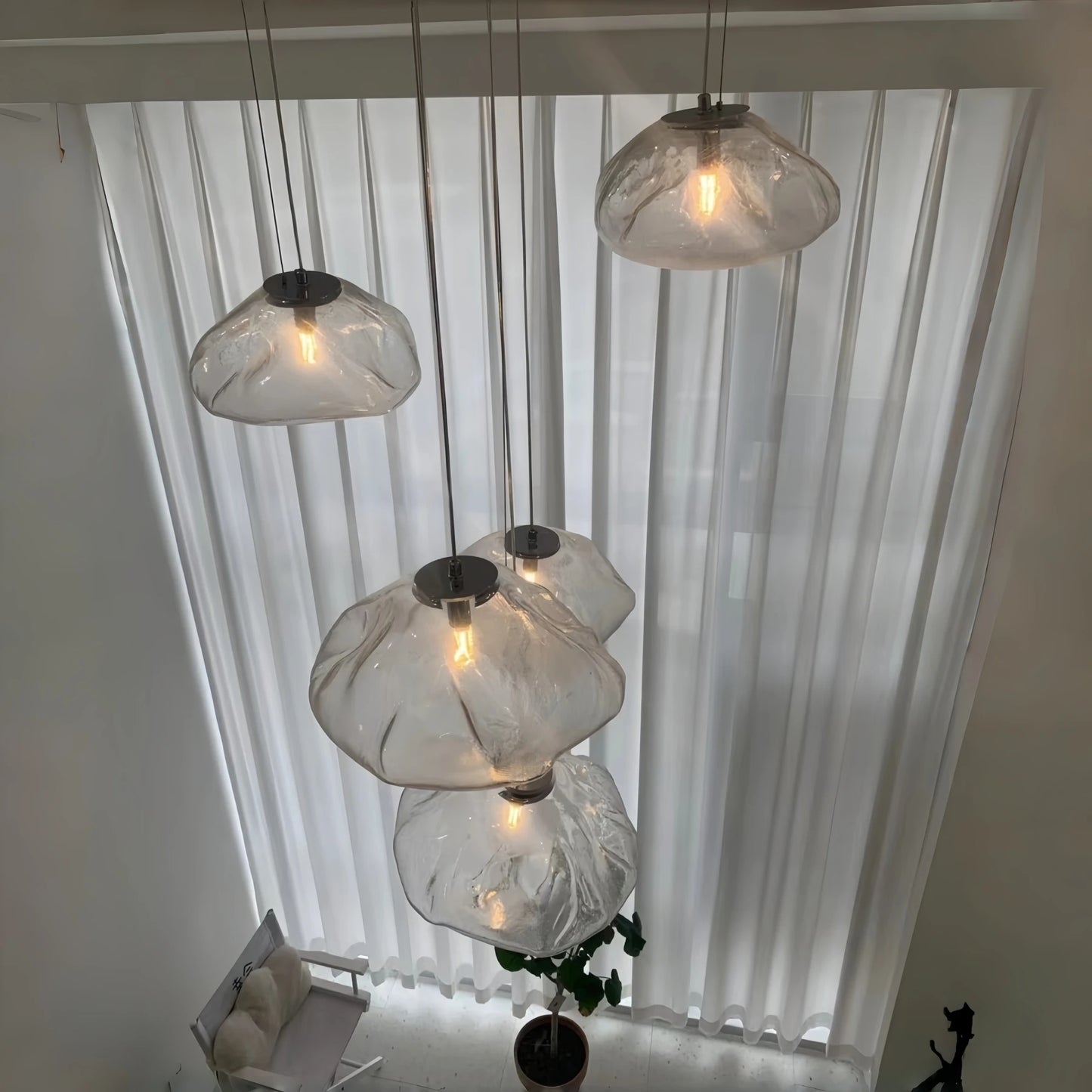 Nordic Glass Pendant Light Cloud Design