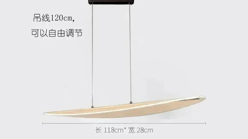 Lámpara colgante de hierro minimalista para comedor