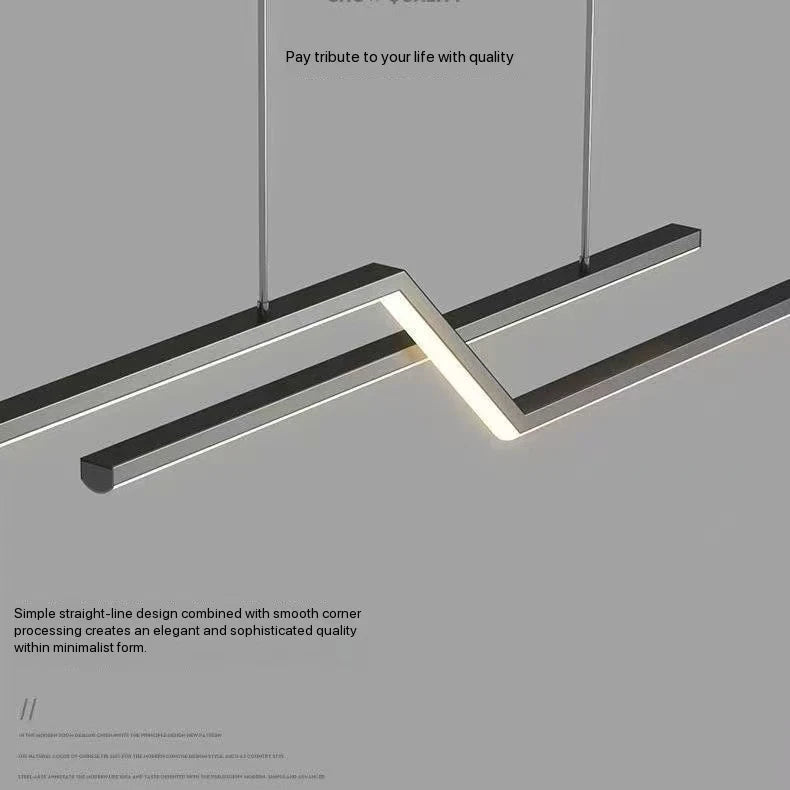 Nordic LED Pendant Light Z-Shaped Iron Dining
