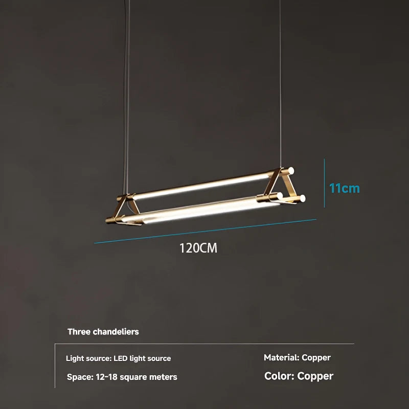 Nordic Copper Pendant Light for Dining Room