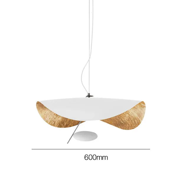 Industrial Retro Gold Pendant Light with Brass Accents