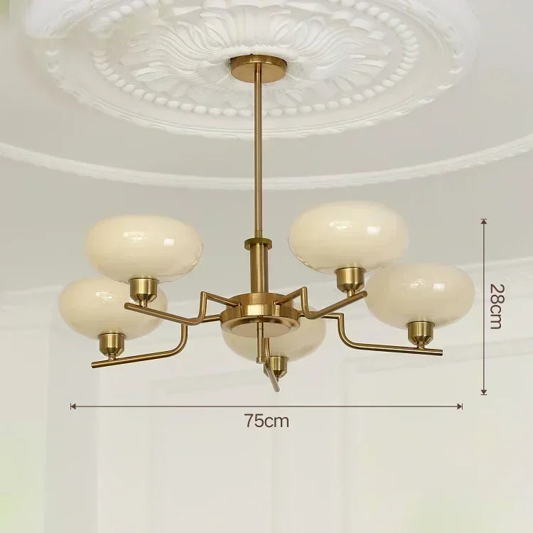 Lámpara Colgante de Cristal con Diseño Artístico Retro, Bola, Utilizada en Dormitorios, Salas de Estudio, Salones, Cocinas y Candelabro de Isla, Colgante Interior