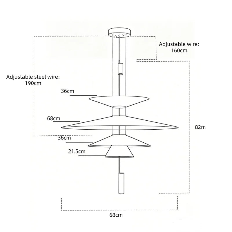 Minimalist Iron Pendant Light - Nordic UFO Design