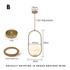 Nordic Minimalist Glass Ball Pendant Light