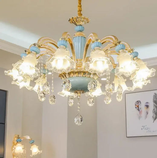 Lámpara de araña para comedor, luz moderna, dormitorio, lámpara de cristal, luces para sala de estar, lámparas de decoración nórdica para el hogar