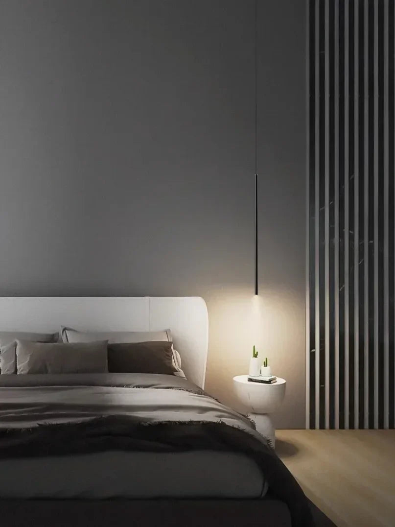 Minimalist Iron Pendant Light for Bedroom Bedside