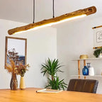 Lámpara Colgante Nórdica de Madera - Lámpara de Techo Minimalista