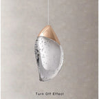 Crystal Glass Pendant Light for Bedroom & Dining