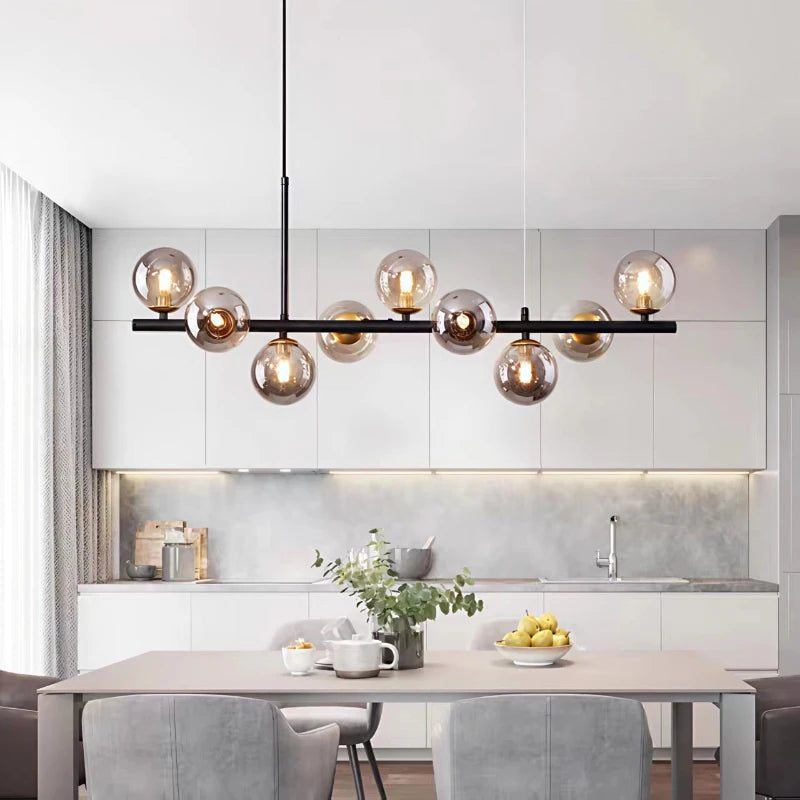 Nordic Glass Bubble Pendant Light for Dining Room