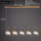 Nordic Glass Pendant Light for Dining Room