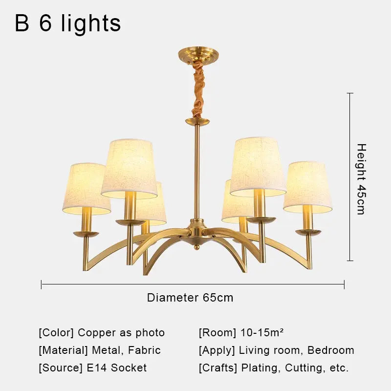 Rustic Iron Crystal Chandelier Pendant Light