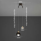 Bedroom Bedside Hanging Pendant Lamp Glass ball LED Chandelier Lighting Ceiling Modern Interior Home Decor Lights Dining Kitchen