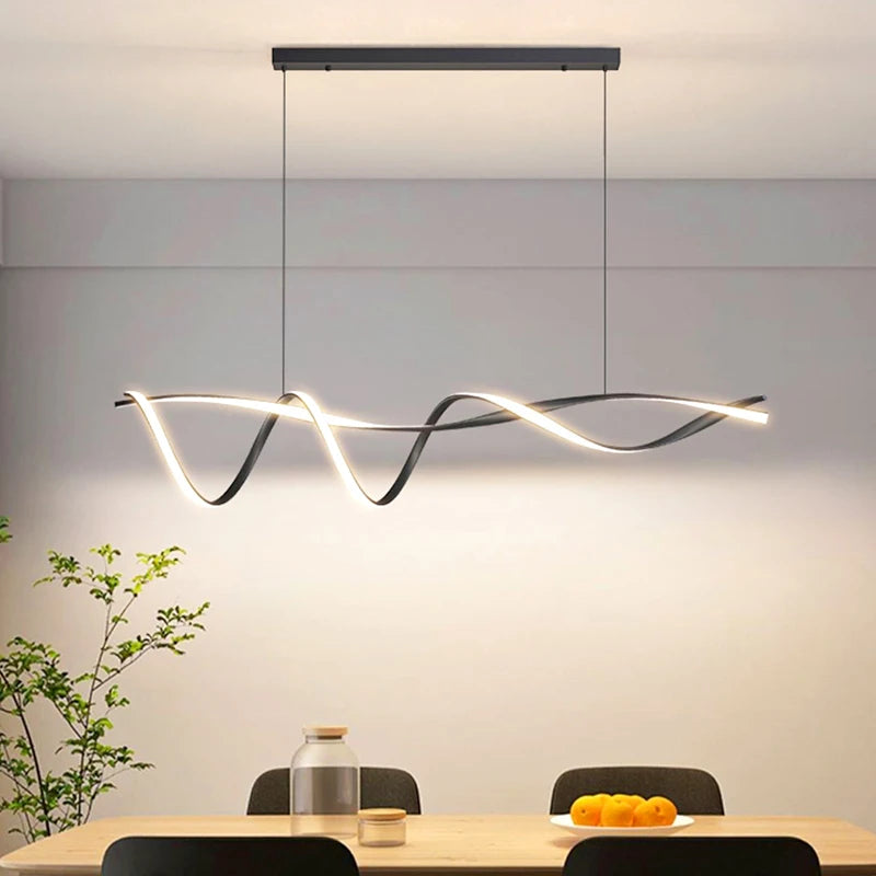 Lámpara colgante LED minimalista para comedor