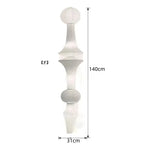 Wabi Sabi Rice Paper Style Totem Pendant Light for Staircase and Living Room