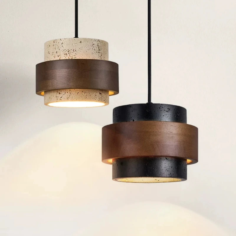 Japanese Wabi Sabi Style Bar Pendant Lamp Personalized and Creative Retro Style Homestay Restaurant Atmosphere Lighting Fixtures