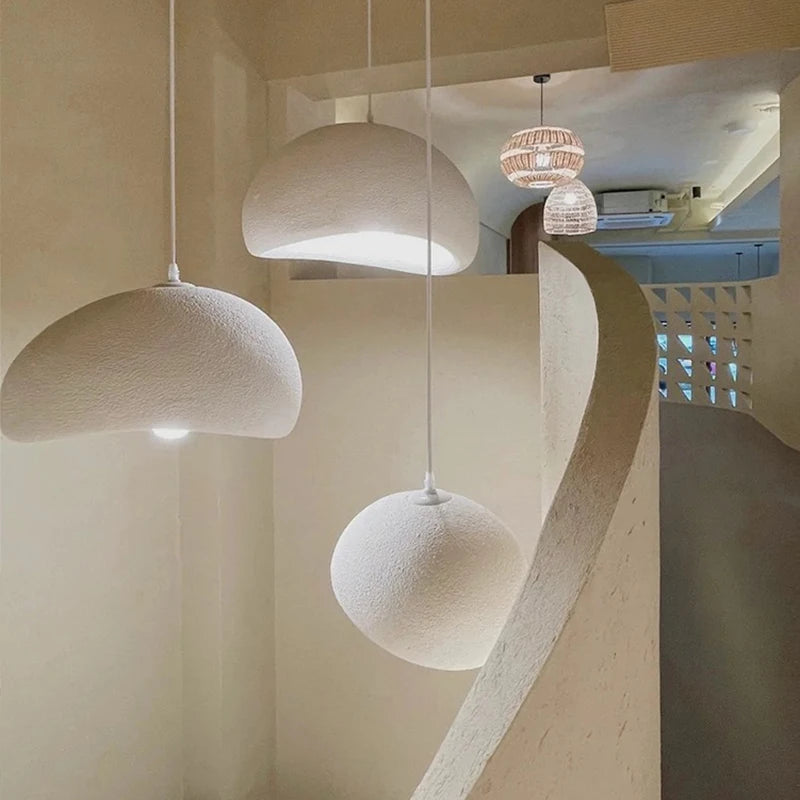 Minimalist Fabric Pendant Light for Dining Room