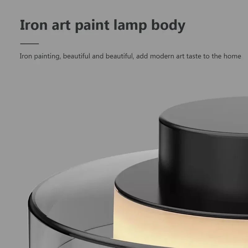 Minimalist Iron & Acrylic Pendant Light for Dining