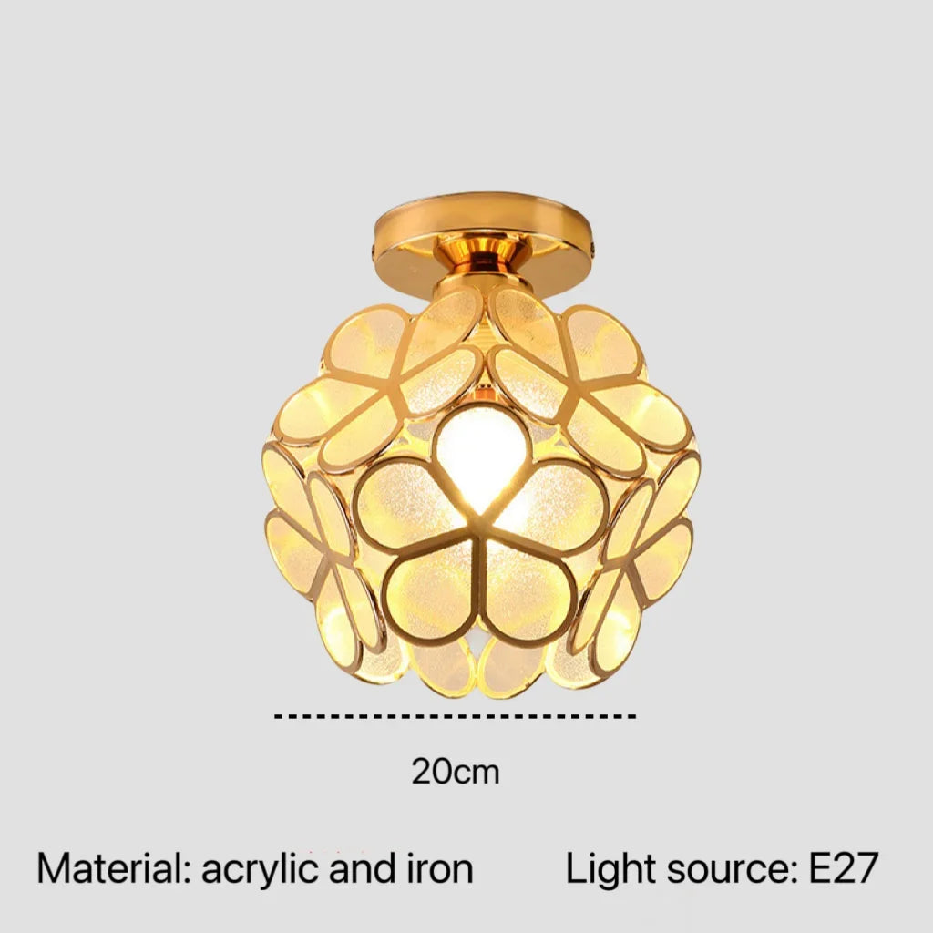 Nordic Acrylic Petal Pendant Light for Bedroom