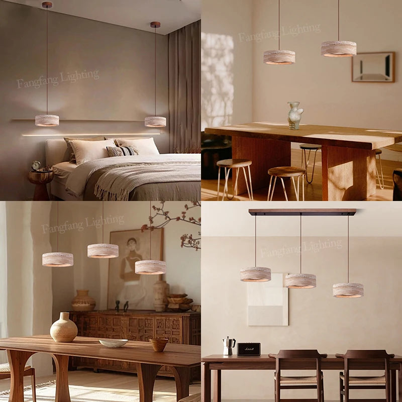 Nordic Travertine Pendant Light for Dining Room