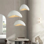 Minimalist White Resin Pendant Light for Dining Room