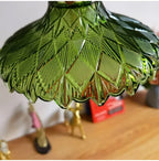 Retro Colored Glass Pendant Light Collection with Brass Fitting for Cafe