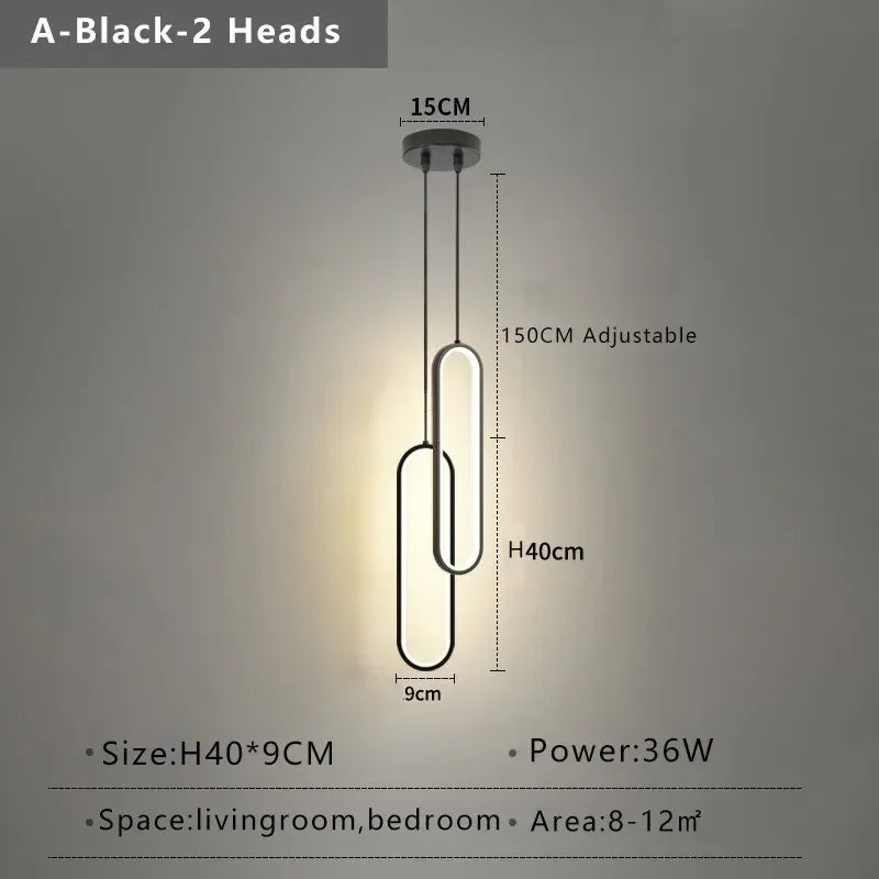 Minimalist Gold Pendant Light for Bedroom & Dining