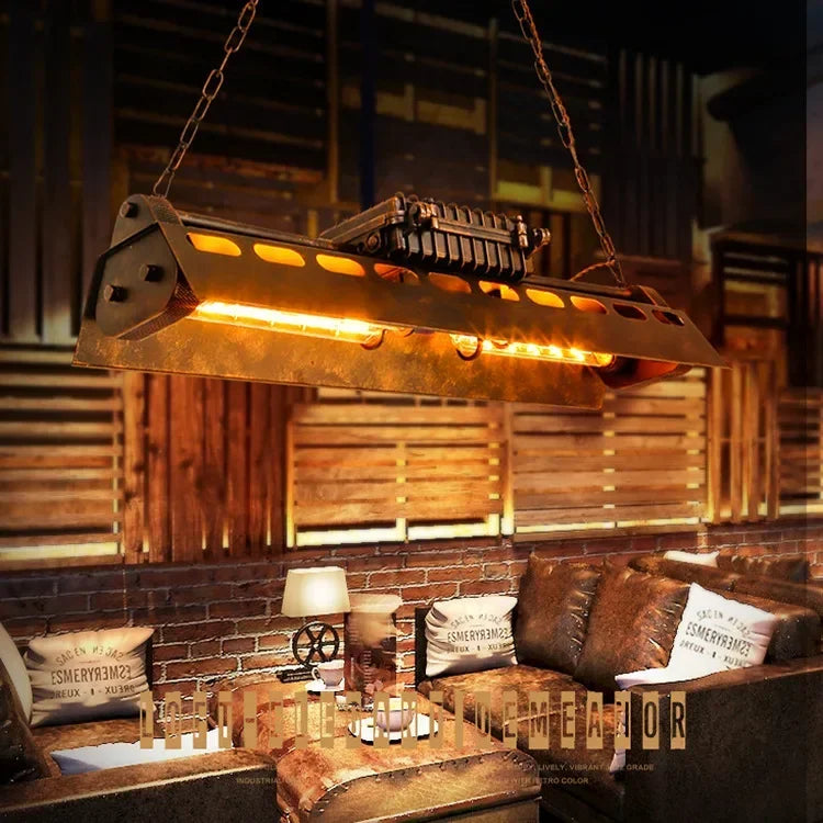 Industrial Iron Pendant Light for Dining Room