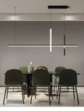 Minimalist Linear Iron Pendant Light for Dining Room
