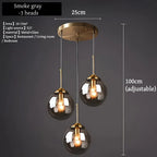 Nordic Glass Pendant Light for Dining Room