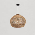 Bohemian Rattan Woven Pendant Light for Dining Room