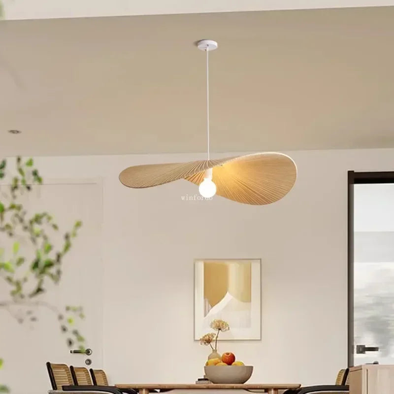 Lámpara Colgante Bohemio de Ratán Diseño Trenzado