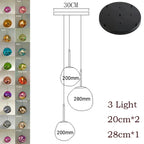 Nordic Glass Pendant Light - Lava Design Hanging Lamp