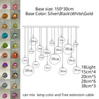 Nordic Glass Pendant Light - Lava Design Hanging Lamp