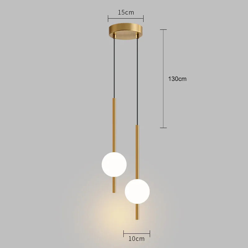 Bedside Pendant Lights for Bedroom Nordic Pendant Lamp for TV background Kitchen Island Restaurant Dinning Room LED Lighting