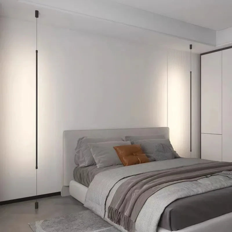 Minimalist Black Iron Pendant Light for Bedroom