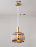 Lámpara colgante de cristal nórdica para comedor