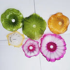 Vintage Flower Glass Pendant Light Collection with Brass Fitting for Bedroom