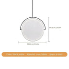 Nordic Iron Pendant Light with Fabric Shade