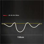 Nordic Led Long Hose Chandelier for Table Dining Room Kitchen Bar Minimalist Pendant Lamp Home Decor Lighting Lusters Luminaires