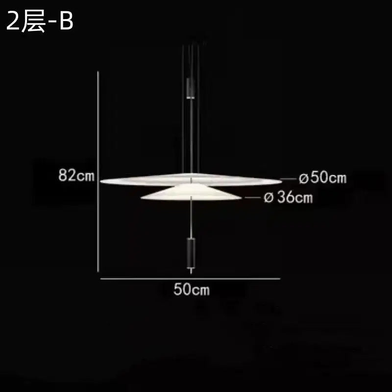 Minimalist Acrylic Iron Pendant Light for Dining