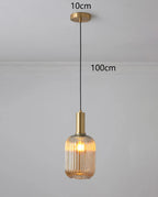 Lámpara colgante de cristal nórdica para comedor