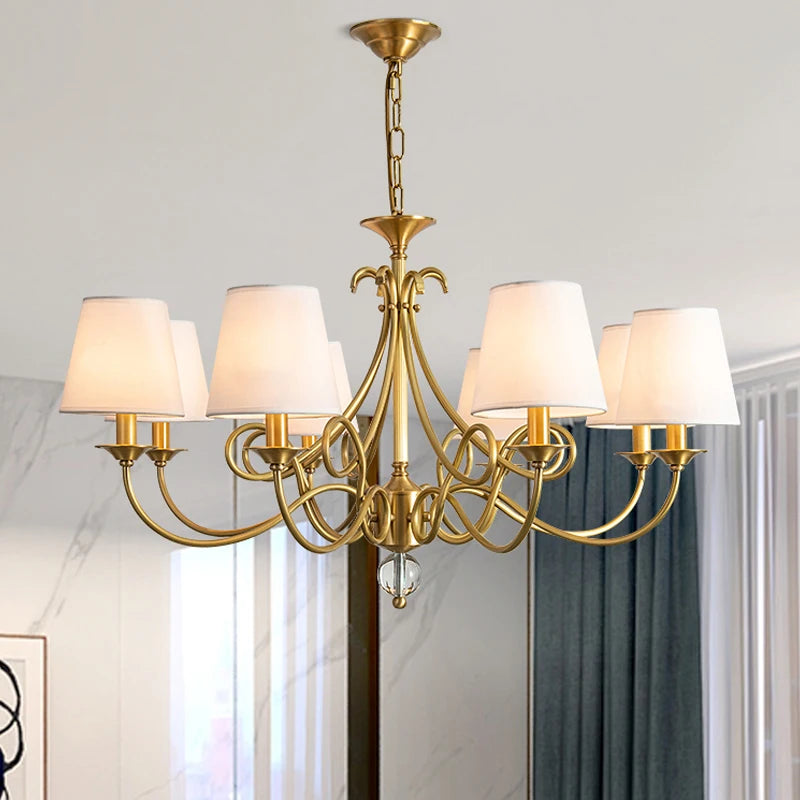 Lámpara Colgante de Cobre Estilo Nórdico Moderno