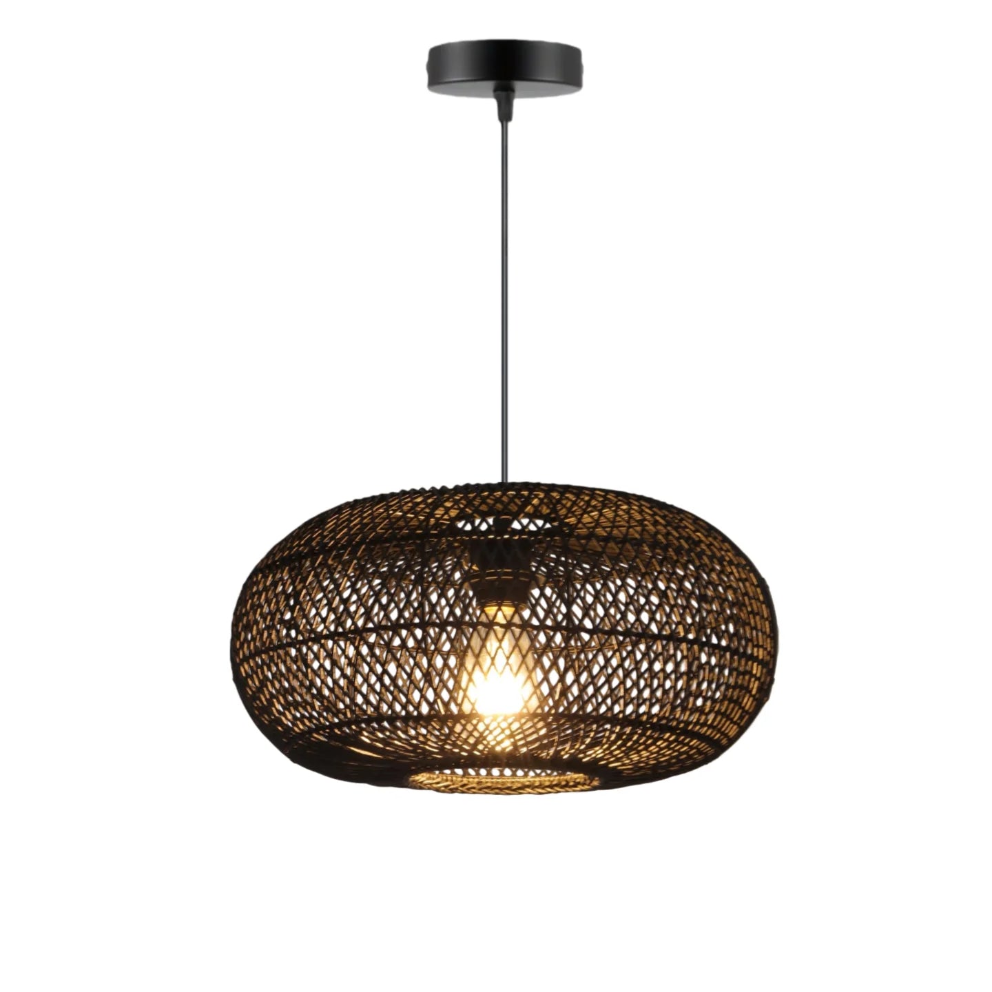 Bohemian Bamboo Rattan Pendant Light for Dining